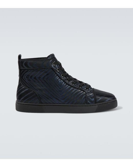 Christian Louboutin Black Louis High-Top Sneakers for men