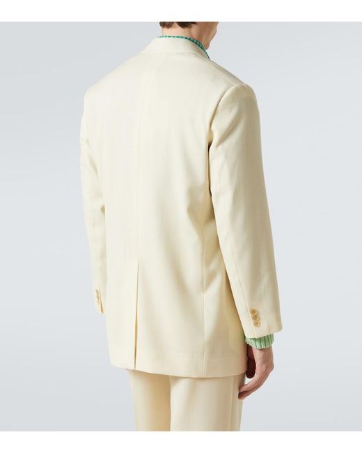 Auralee Natural Wool And Mohair Blazer for men
