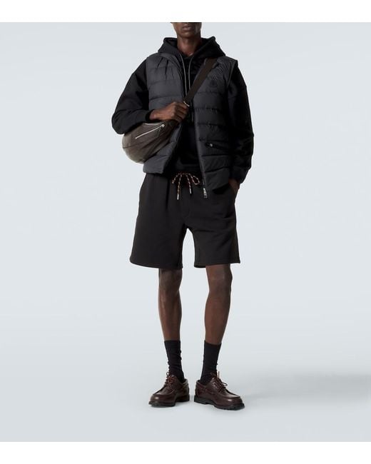 Moncler Black Archivio Cotton Shorts for men