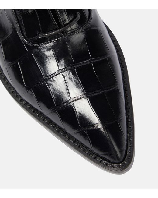 Zapatos Derby de piel grabada de Victoria Beckham de color Negro | Lyst