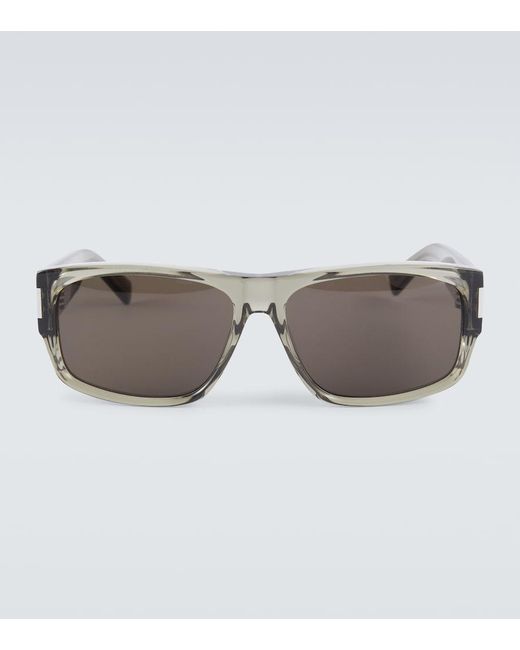 Saint Laurent Gray Sl 689 Square Sunglasses for men