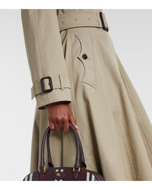 Burberry Natural Trenchcoat Aus Baumwoll-Gabardine