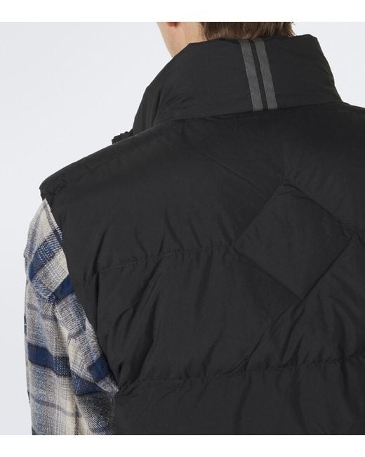 Canada Goose Black Crofton Enduraluxe Down Vest for men