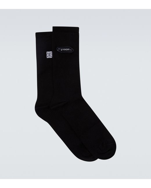 Givenchy Tk-mx Logo Cotton-blend Socks in Black for Men | Lyst