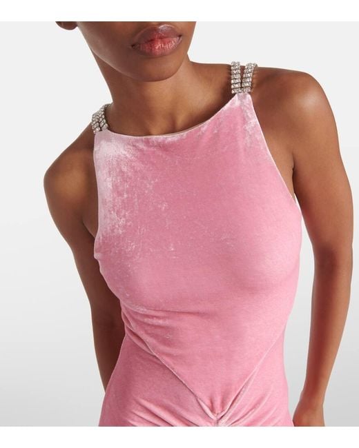 Abito Lungo di Rabanne in Pink