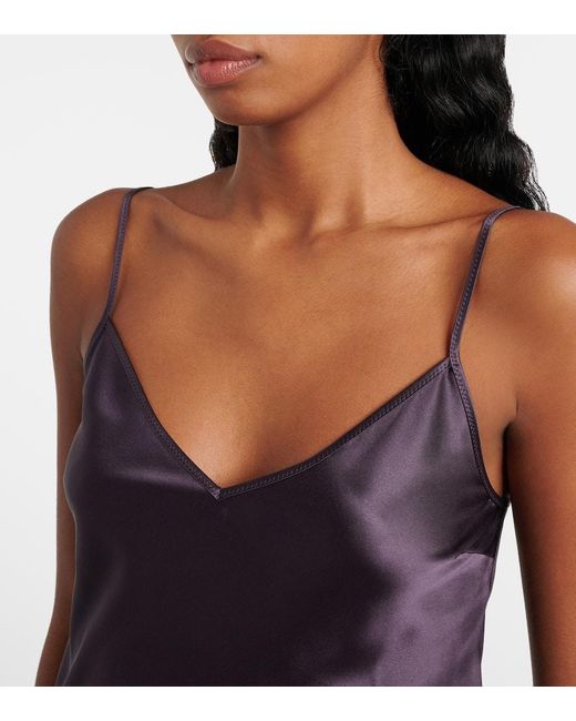 Joseph Purple Clea Silk Satin Camisole