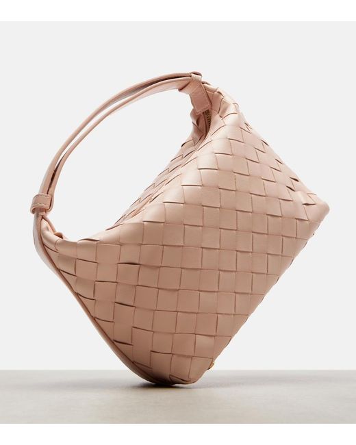Bottega Veneta White Wallace Leather Shoulder Bag