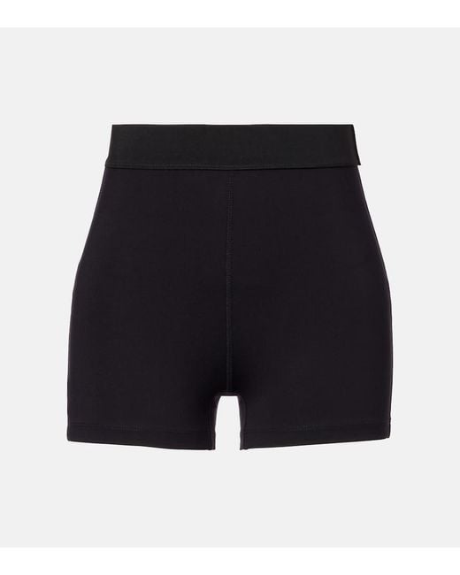 Wardrobe NYC Blue High-Rise Jersey Shorts