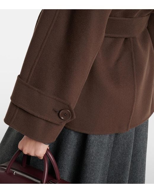 Max Mara Brown Louise Virgin Wool Jacket