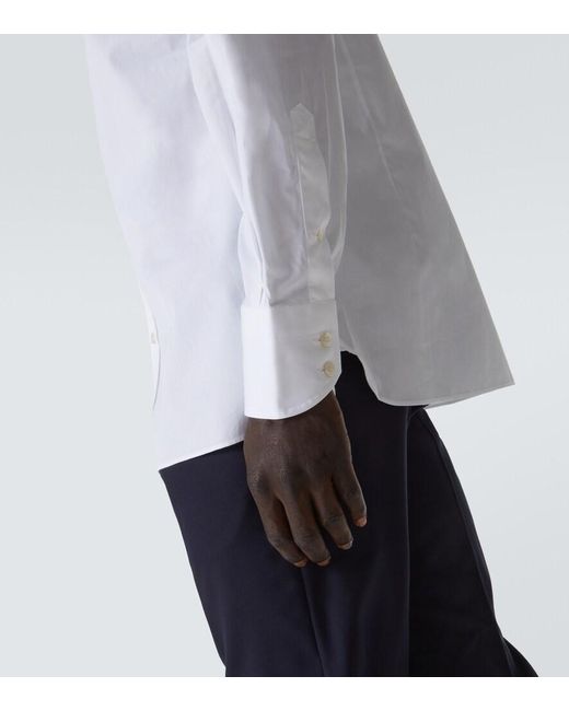 Tom Ford White Cotton Poplin Shirt for men