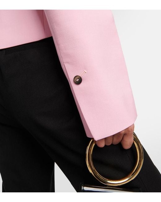 Ferragamo Pink Virgin Wool Jacket