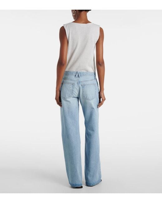 SLVRLAKE Denim Blue Mica Wide-Leg Jeans