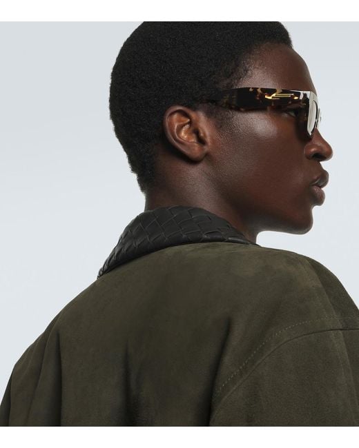 Bottega Veneta Brown Classic Square Sunglasses for men