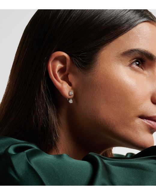 Anita Ko White 18Kt Single Earring With Diamonds