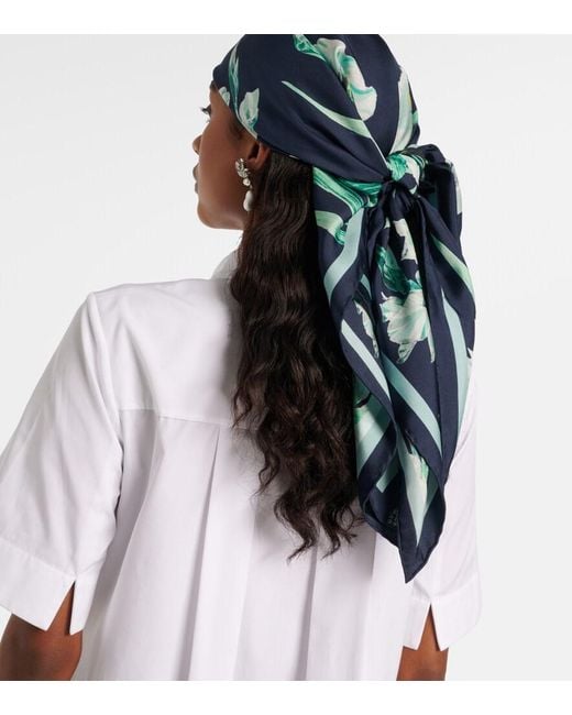 Sciarpa di Erdem in Blue
