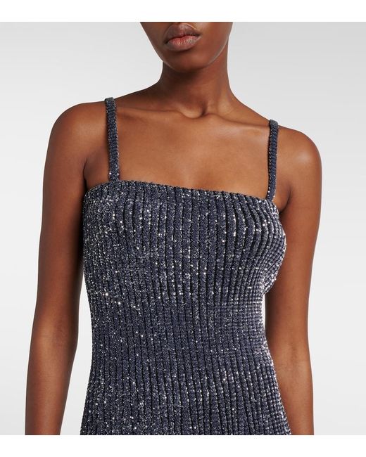 Alaïa Blue Sequined Gown
