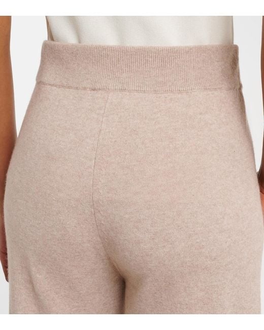 Jardin Des Orangers Natural Cotton And Cashmere Wide-Leg Pants