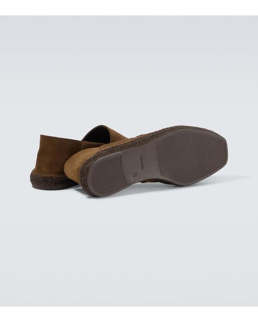 Tom Ford Brown Barnes Suede Espadrilles for men