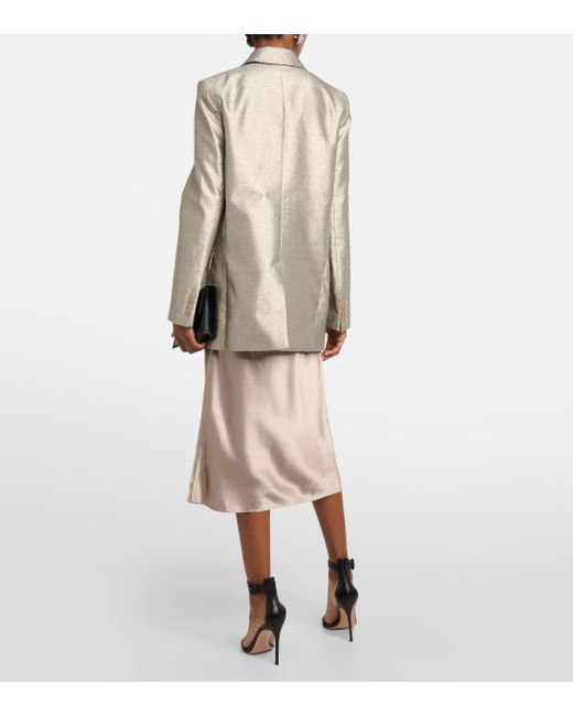 Joseph Natural Chapone Metallic Oversized Blazer