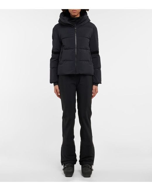 Fusalp Blue Barsy Hooded Shell-down Jacket