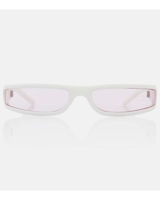 Rick Owens Natural Fog Oval Sunglasses