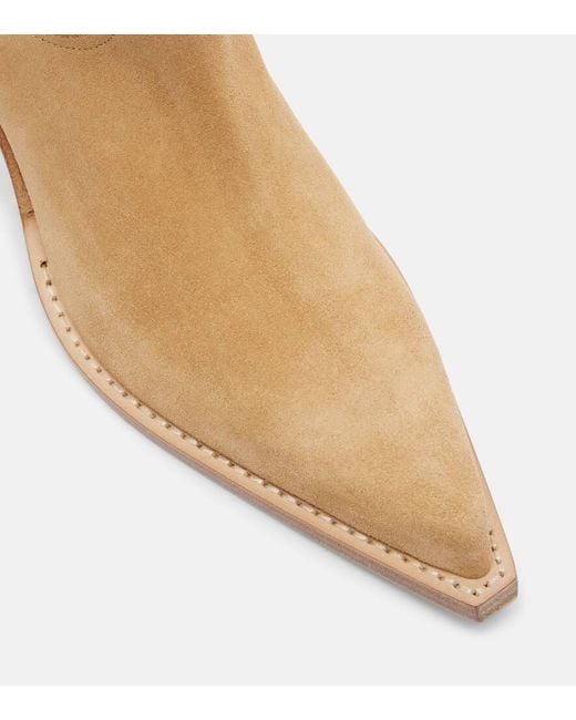 Paris Texas Brown Dakota Suede Cowboy Boots