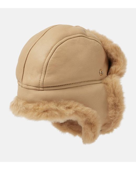 Sombrero Alaskan de piel con borrego Loro Piana de color Brown