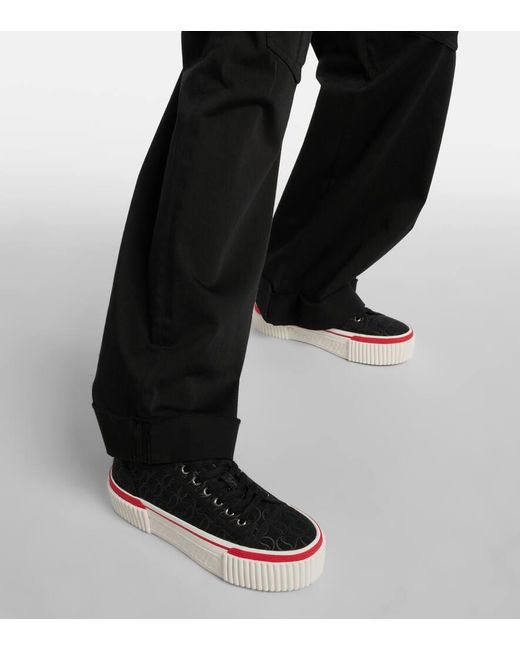 Zapatillas Super Pedro CL con plataforma Christian Louboutin de color Black
