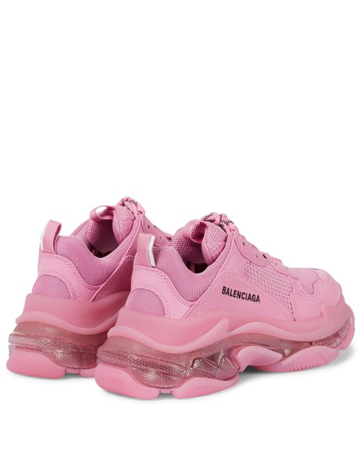 Balenciaga Synthetic Triple S Sneakers in Pink | Lyst