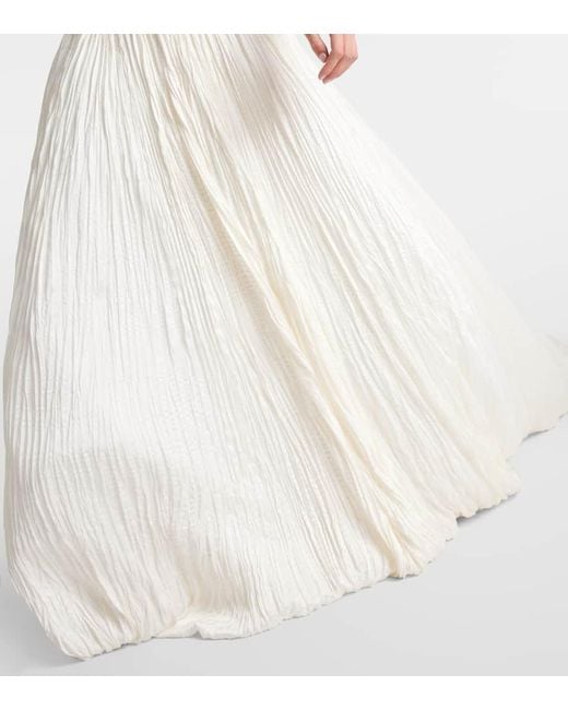 Danielle Frankel White Bridal Robe Phoebe aus Satin
