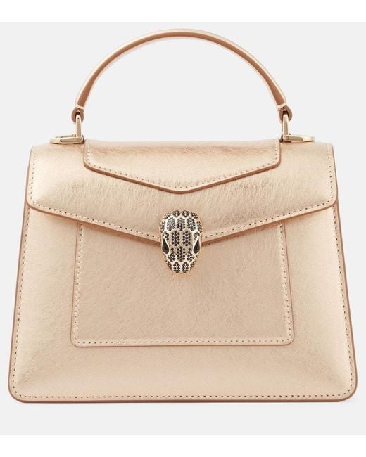 Borsa Serpenti Forever Medium di BVLGARI in Natural