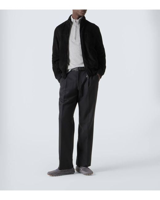 Mocassins Gommino Bubble En Daim Tod's pour homme en coloris Gray