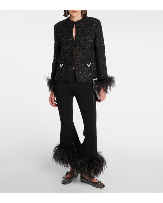 Christian Louboutin Black Ballerinas Mamastrapitina Aus Mesh Mit Kristallen