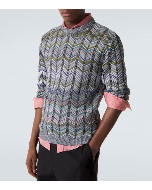 Pullover di Missoni in Gray da Uomo