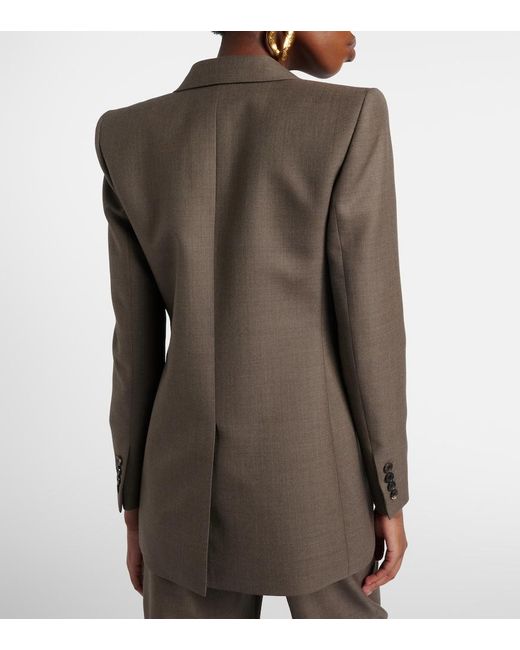 Saint Laurent Brown Wool Blazer