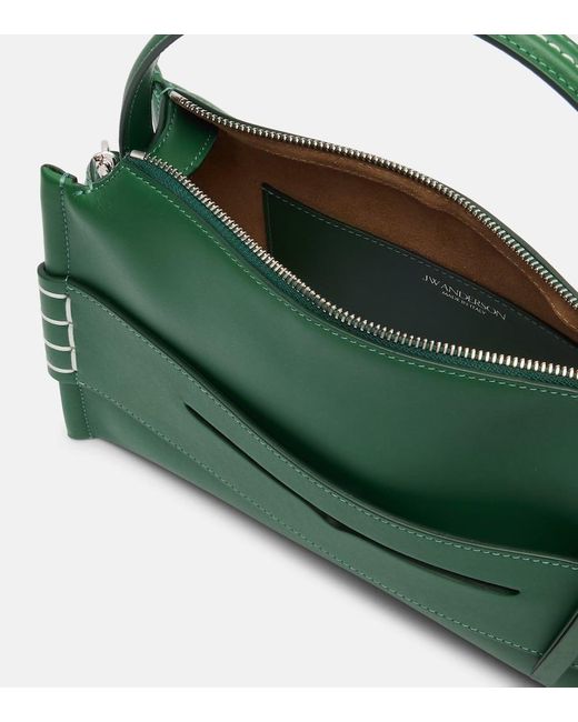 J.W. Anderson Green Schultertasche Loafer Aus Leder