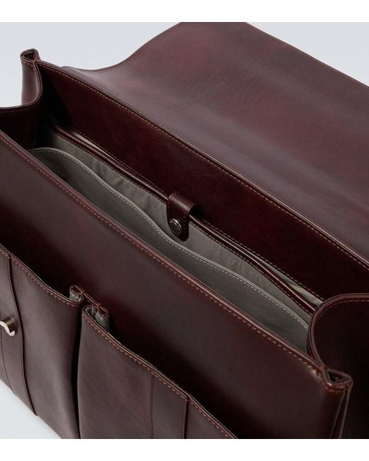 Borsa Portadocumenti di Brunello Cucinelli in Brown da Uomo