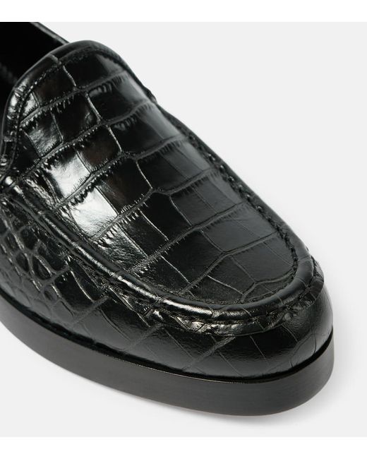 Manolo Blahnik Black Loafers Dinelio Aus Leder