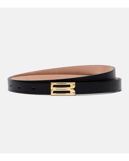 Victoria Beckham Black Leather Belt