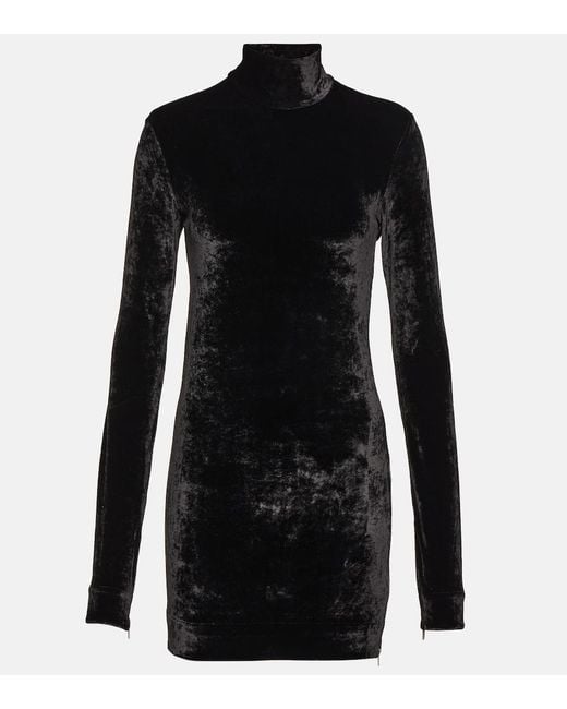 Jil Sander Black Velvet Top