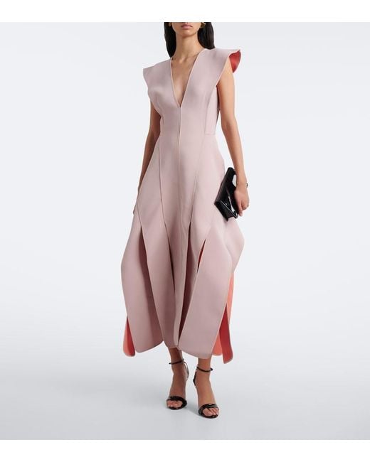Maticevski Pink Merit Paneled Maxi Dress