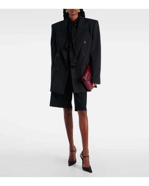 Saint Laurent Black Manon 110 Slingback Pumps