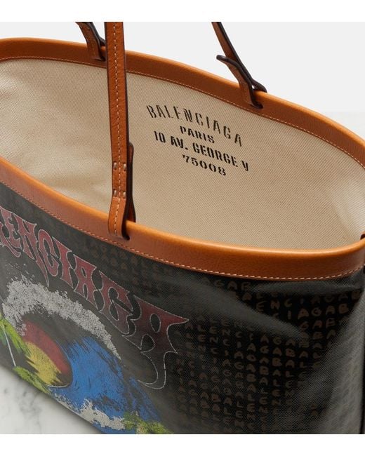 Balenciaga Black Select Medium Canvas Tote Bag