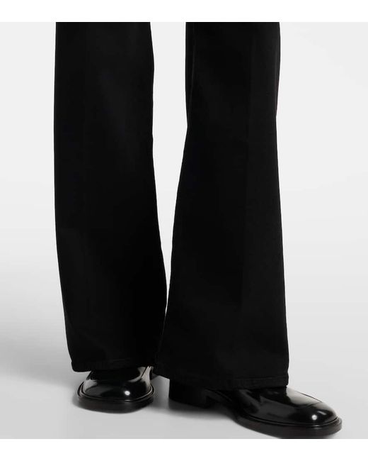 Citizens of Humanity Black Lyra High-Rise Wide-Leg Jeans