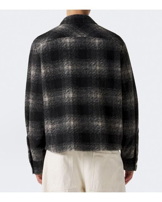 Moncler Black Archivio Checked Jacket for men