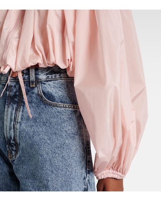 Alaïa Pink Cropped-Jacke
