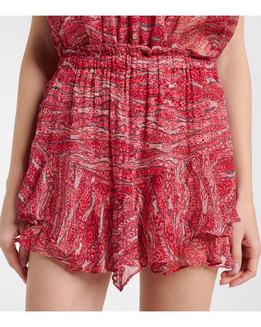 Isabel Marant Red Sornel Shorts