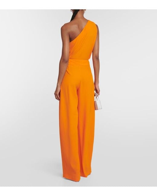 The Sei Orange Pleated Wide-Leg Pants