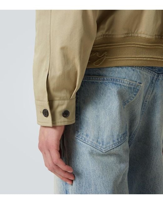 Burberry Natural Cotton Twill Blouson for men