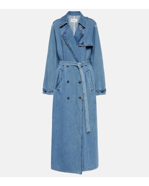 Trench-coat en jean Dries Van Noten en coloris Blue